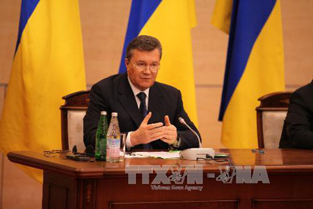 Ông Yanukovych tại cuộc họp báo ngày 28/2.